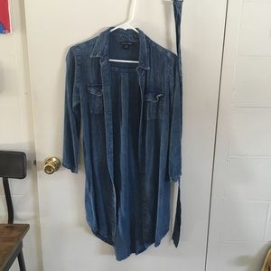 Blue Button Down Dress